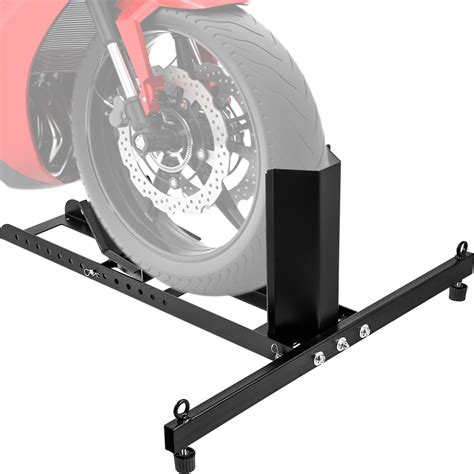 Buy VEVOR Motorcycle Front Tire Chock, 1800 lbs Heavy Duty Wheel Stand ...