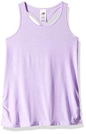 New Balance Girls' Little Athletic Tank Top, Dark Violet Glow, 5 ...