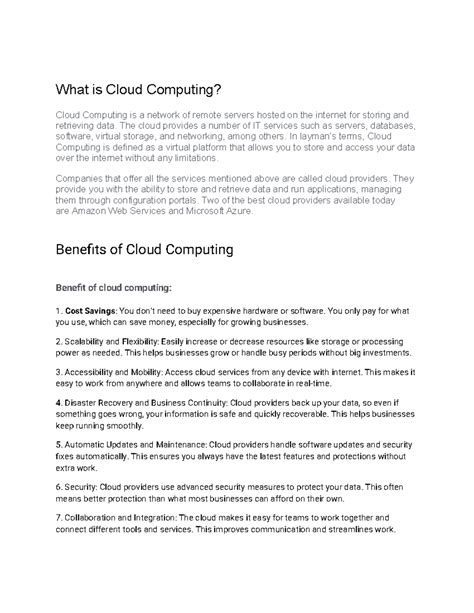 What is Cloud Computing - What is Cloud Computing? Cloud Computing is a ...
