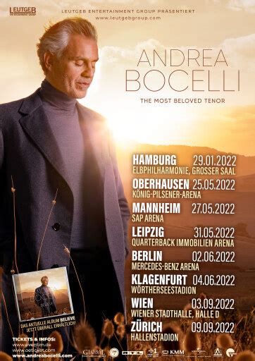 Konzertverschiebung Andrea Bocelli | Leutgeb Entertainment Group GmbH ...