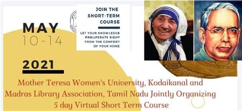 Five Days Online short-time Course on "Recent trends in Library and ...