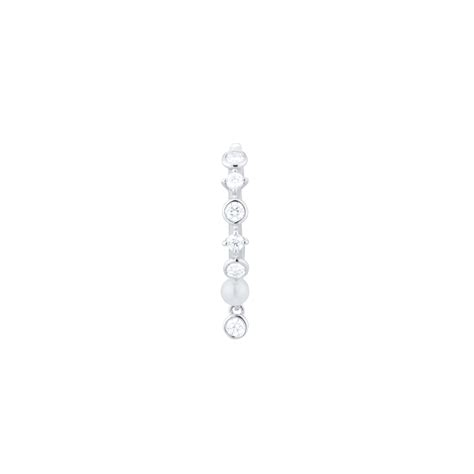 Mikimoto Classic Collection 3mm Akoya Pearl & 0.15ct Diamond Ear Cuff
