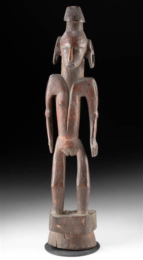 At Auction: 19th C. PNG Admiralty Islands Nude Female Ancestor Figure