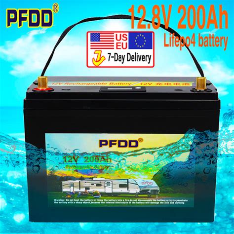 PFDD 12V 200Ah LiFePO4 Battery with BMS for RV, Golf India | Ubuy