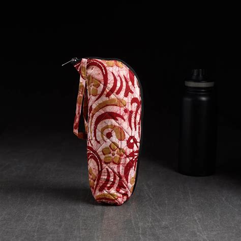 Red Handmade 1L Water Bottle Cover