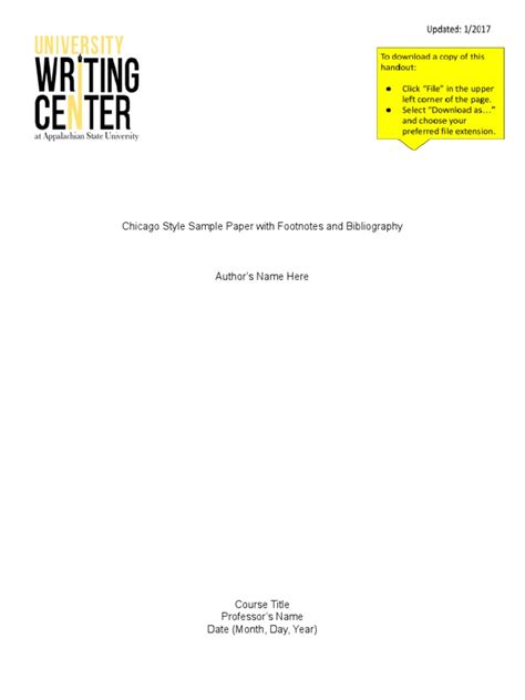 Chicago Style Format Example Paper 的图像结果