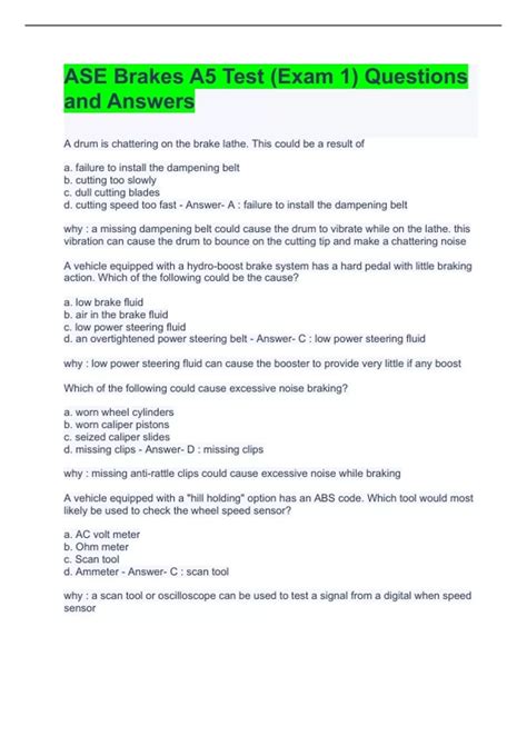 Image result for ASE Test Questions