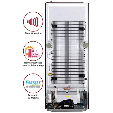 Buy LG 261 L 3 Star GL-B281BSCX Inverter Single Door Direct Cool ...