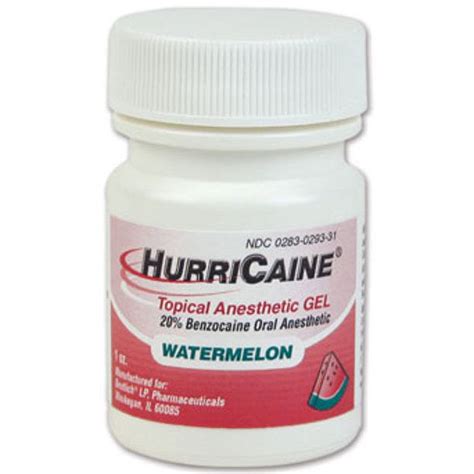 Beutlich LP Pharmaceuticals Hurricaine Topical Anesthetic Gel 1 Oz Watermelon Flavor | Topical ...