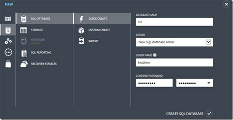 Image result for CreateDatabase in Azure