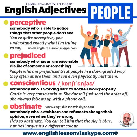 Describe A Person Adjectives That Describe People's Personality