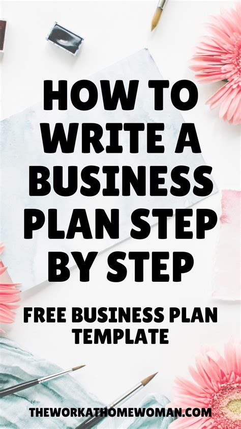 How to Write a Business Plan Step-By-Step [Free Business Plan Template] | Free business plan ...