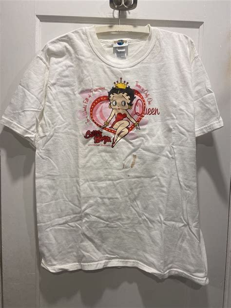 VINTAGE Y2K Betty Boop T Shirt White Short Sleeve Universal Studios ...