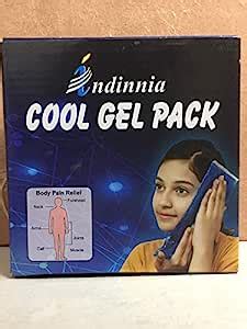 Indinnia, cool Gel Pack for Back Shoulder, Neck, Waist Pain Relief ...