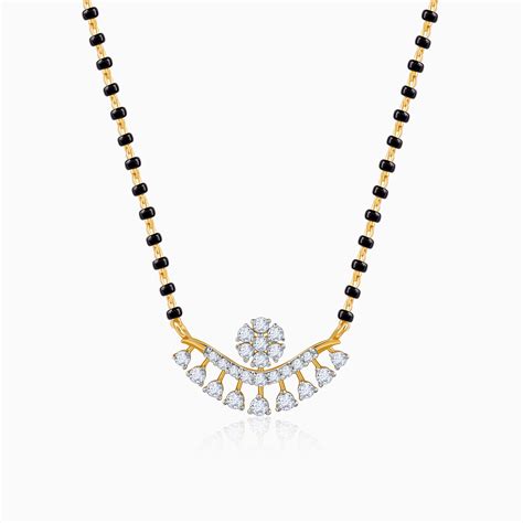 Gold Drop Floret Lab Grown Diamond Mangalsutra | GIVA – Heer by GIVA