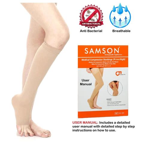 Samson Medical Compression Stockings (Class-1) (Pair) - For Varicose V ...