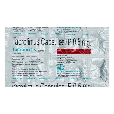 Tacronix-0.5Mg Tablet | Uses, Side Effects, Price | Apollo Pharmacy