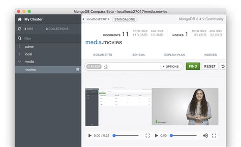 Image result for MongoDB Compass UI
