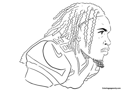 Justin Jefferson Coloring Pages - Jenny Printable
