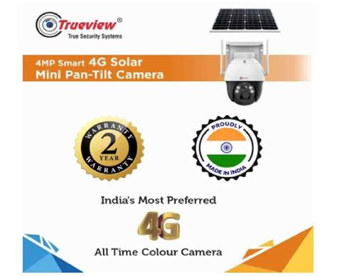 SOLAR CCTV CAMERA - TRUEVIEW 4MP Smart Dual Lens 4G Pan/Tilt Camera ...