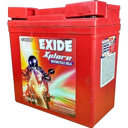 Exide Explore 12XL14L-A2 12 Volt Battery for Royal Enfield : Amazon.in ...