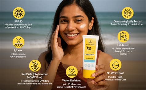 Qurez 100% Mineral Sunscreen SPF 50 PA+++ 50g