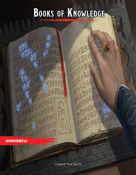 Books of Knowledge Wondrous Item! Expand your spells with these simple ...