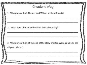 Chester's Way 49 pgs of Common Core Activities. by Fun to Learn