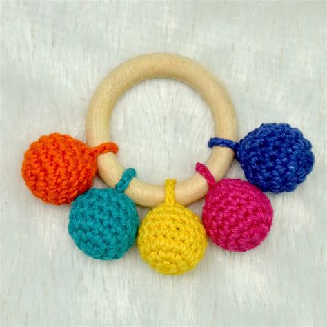 Buy Multicolored Crochet Ring Rattle (3-12 Months) on Snooplay India