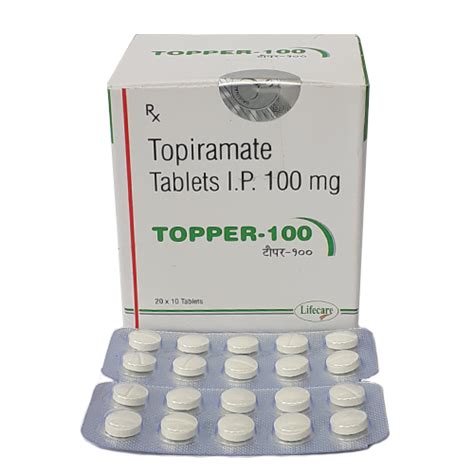 Topper 50 - Topiramate Tablets IP 50mg - Lifecare Neuro Products Ltd.
