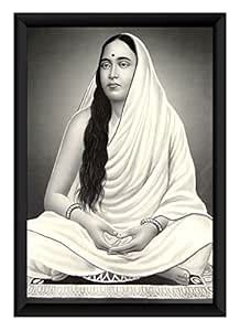zig zag Maa Sarada Devi ji Photo Picture Frame Size Medium (13.5 x 9.5 ...