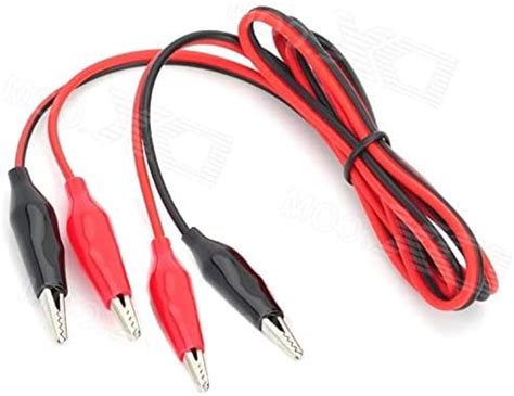 e4u Quality Standard 4mm Banana Plug To 45mm Alligator/Crocodile Clip ...