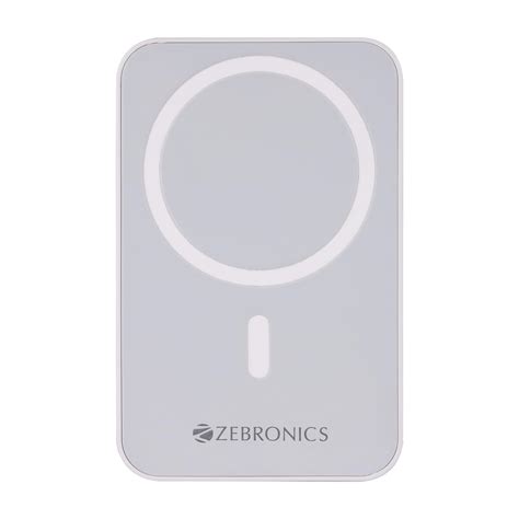 ZEBRONICS MW63 Wireless Power Bank, 10000 mAh, Rapid Charge, Magsafe ...