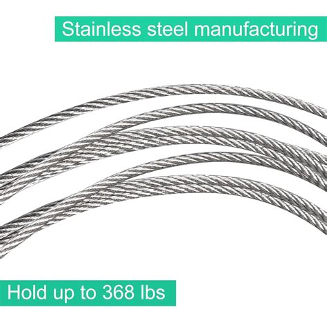 REKOBON Wire Rope, 1/16 Steel Wire, Stainless Steel 304 India | Ubuy