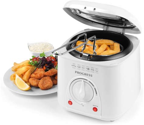 Progress EK2969P Electric 1L Mini Deep Fat Fryer - Removable Cooking ...