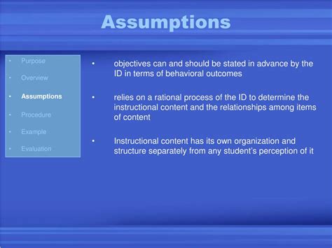 Assumptions Explained 的图像结果
