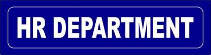 madhusigns HR DEPARTMENT Sign board in 3mm thick foam sheet (12" X 3 ...