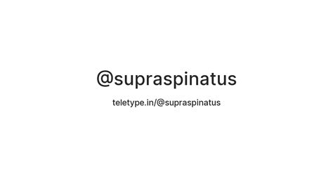 @supraspinatus — Teletype