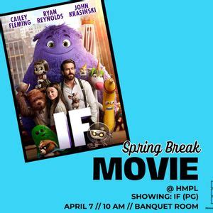 Spring Break Movie, Howard Miller Public Library, Zeeland, 7 April 2025 ...