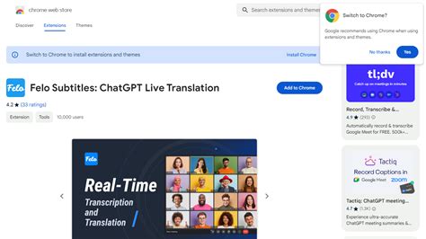 Felo Subtitles - Chrome Web Store Pricing, Reviews, Alternatives