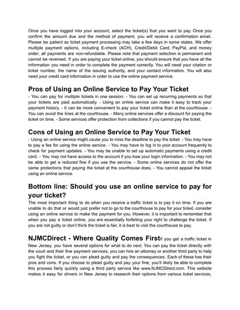 PPT - Pay Traffic Ticket Fines @ www.njmcdirect.com PowerPoint ...