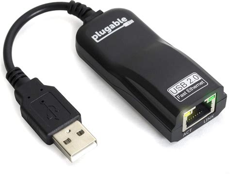 Plugable USB 2.0 to 10/100 Fast Ethernet LAN Wired Network Adapter for ...