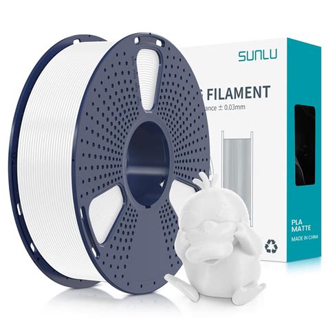 SUNLU 3D Printer Filament PLA Matte 1.75mm, Super Neatly Wound 3D ...