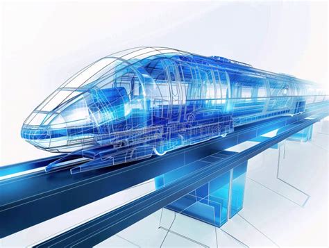 Image result for Maglev Train Drawing