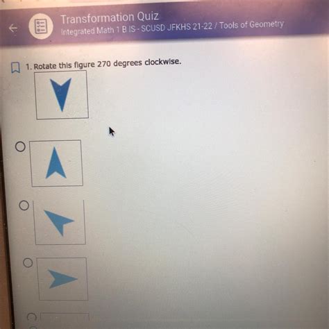 Rotate this figure 270 degrees clockwise - brainly.com