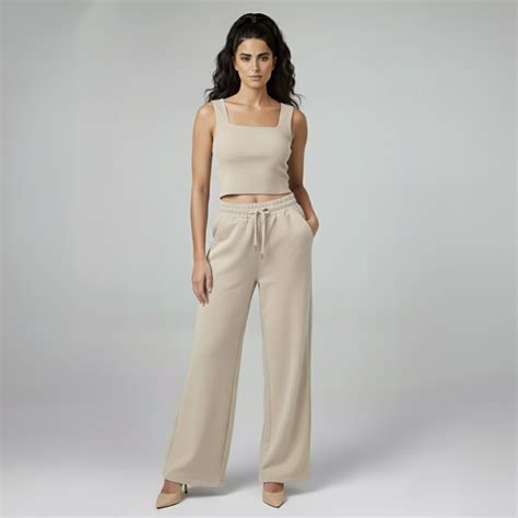 Women’s Wide Leg Pant Smoke Grey – Attire Sense