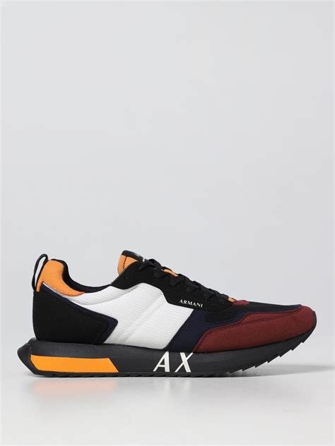 ARMANI EXCHANGE: Shoes men - Black | Armani Exchange sneakers ...