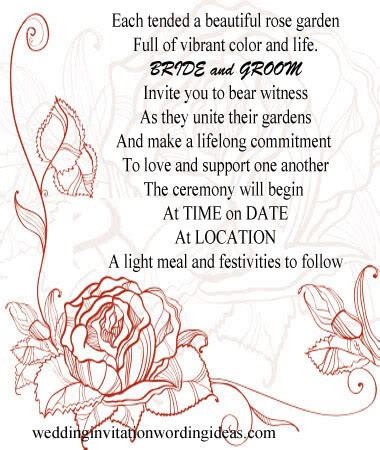 Wedding Invitation Wording Samples – Unique And Elegant