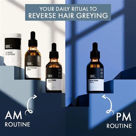 Anti Grey Hair Prime Serum and Supplements | Men Women: Reverse ...
