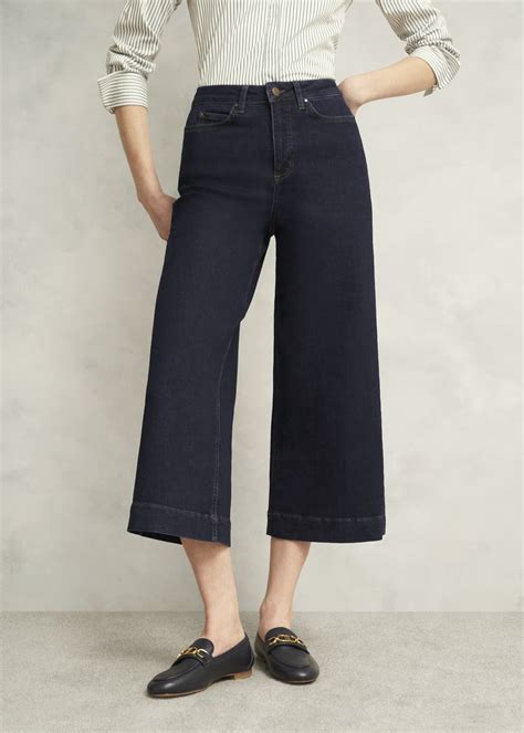 Brinley Crop Wide Leg Jeans | Hobbs UK